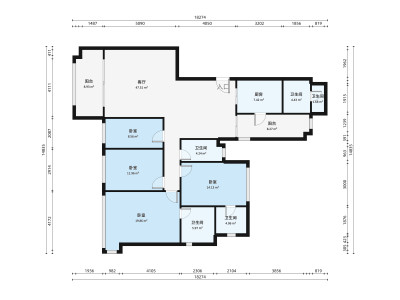 三水雅居乐花园小区5室2厅户型图2