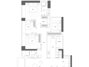 绿景白石洲璟庭 3室2厅 123.51㎡ 随时看房深圳南山区华侨城租房图片