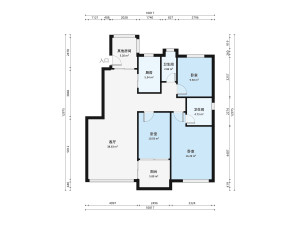 帝景豪庭东区3室2厅户型图8