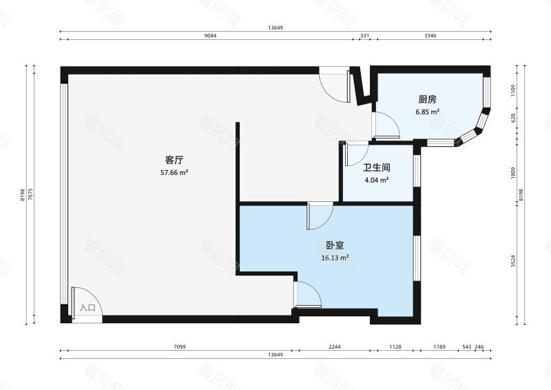 康乐大街小区3室2厅户型图