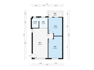 东康庭2室2厅户型图4