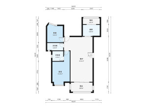 帝景豪庭西区3室2厅户型图6