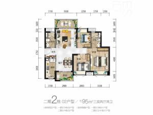 时代香海北岸二期 3室2厅 95㎡ 满五年_中山神湾镇神湾镇二手房图片