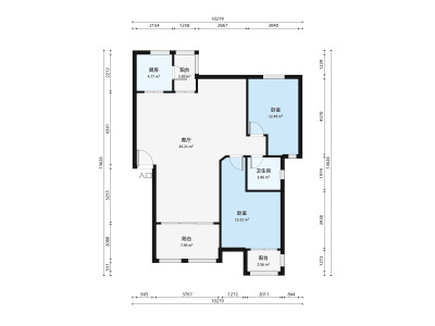 万科四季花城小区4室1厅户型图4