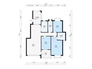 帝景豪庭东区3室2厅户型图3