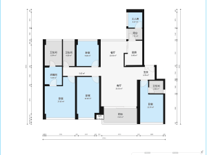 华联城市全景 179平5房2厅东南向精装修房深圳宝安区新安二手房图片