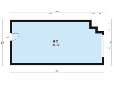绿地国际花都小区1室0厅户型图4
