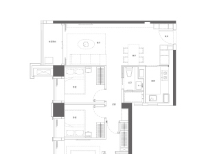 绿景白石洲璟庭 3室2厅 124.48㎡深圳南山区华侨城租房图片