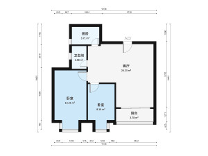玮鹏花园 3室1厅 76.19㎡ 满五年深圳福田区华强北二手房图片