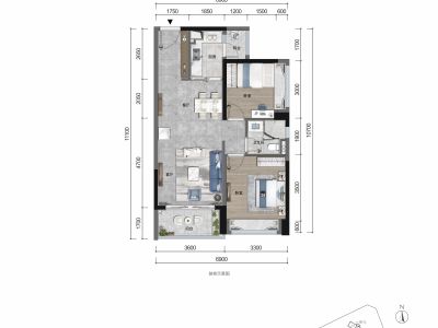 绿景玺悦湾北区小区0室0厅户型图1