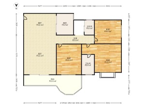 盛世嘉园 3室2厅 128㎡ 精装_盛世嘉园二手房户型图片3