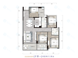 衡阳汇方雁归来新房楼盘户型图5