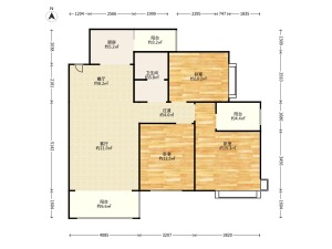 公园华府 3室2厅 112㎡ 整租郴州北湖区五岭租房图片