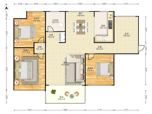 德润天悦 2室1厅 83㎡ 精装_惠州仲恺仲恺二手房图片