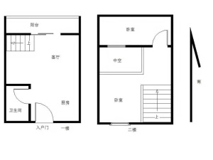 碧桂园苹果二期 2室1厅 28㎡ 随时看房_碧桂园苹果二期租房户型图片2