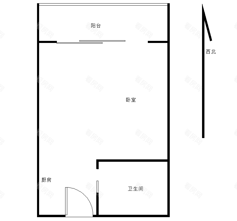 未来荟小区1室0厅1卫户型图5