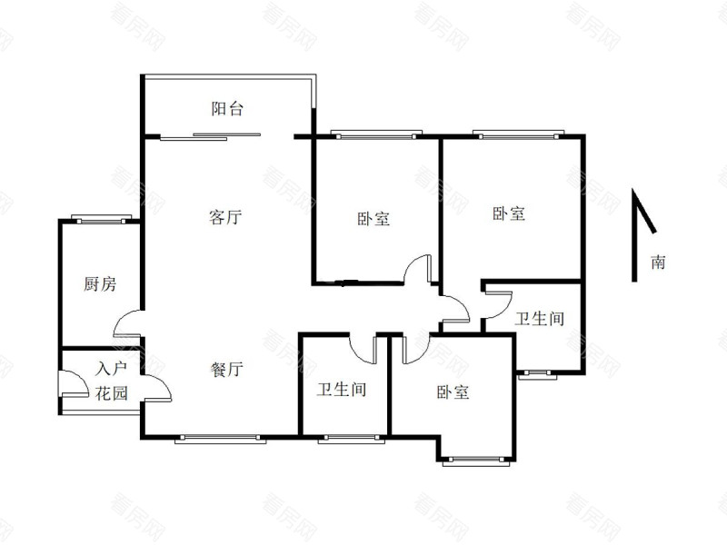 保利时代小区3室2厅2卫户型图31